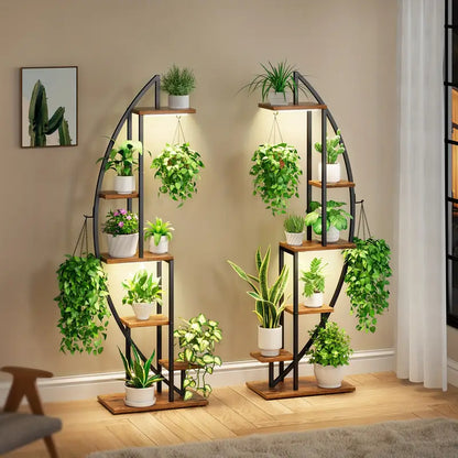 Indoor Plant Stands with Grow Lights, 6-tier Indoor Display Stands