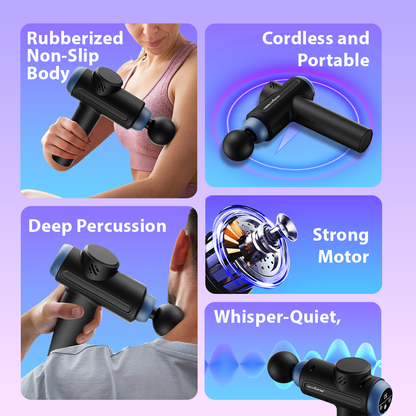 HM 285 Percussion Gun Massager machine for Full Body Pain Relief of Neck, Shoulder, Back, Arm & Foot for Men & Women with 3200 RPM