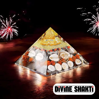 Wealth Attract Golden Laxmi Pyramid