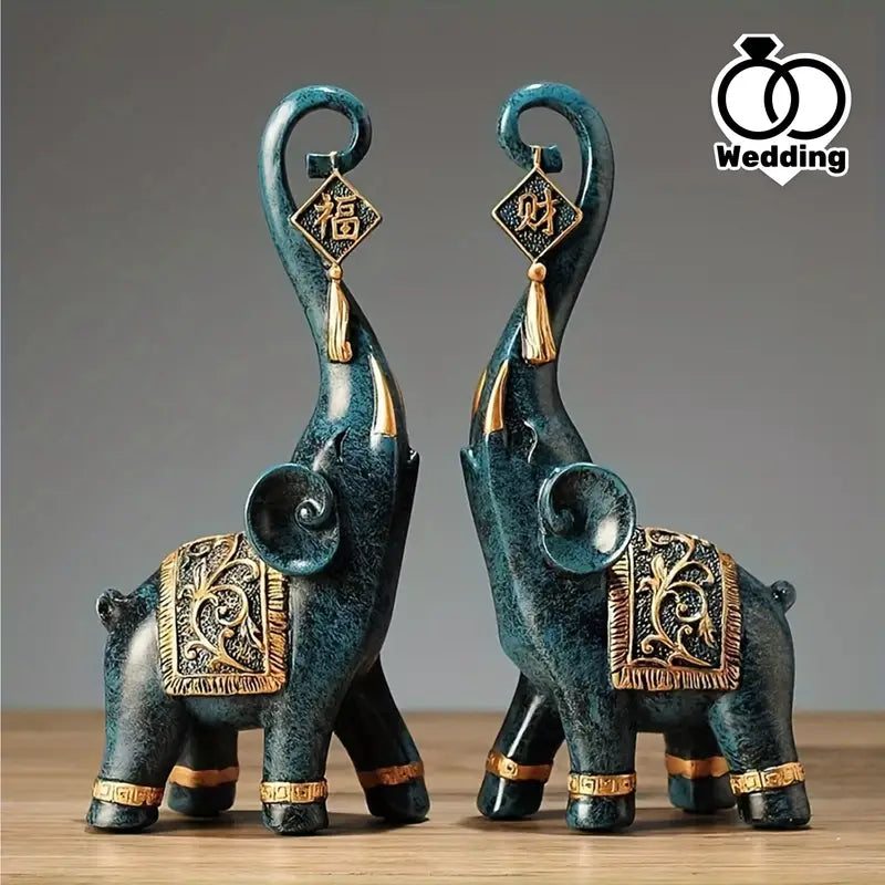 Elephant Resin Decoration TV Cabinet Wine Cabinet Creative Decoration