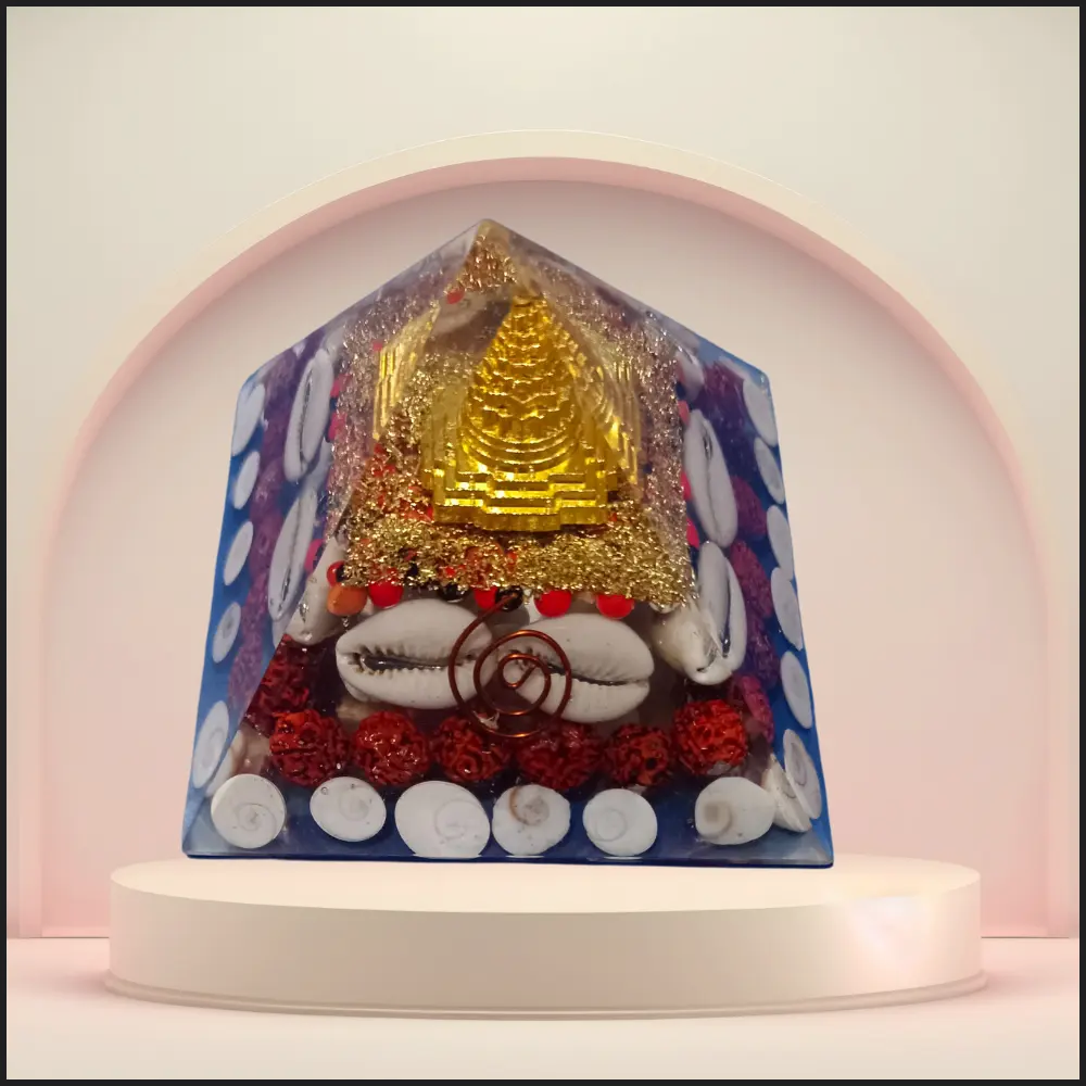 Wealth Attract Golden Laxmi Pyramid