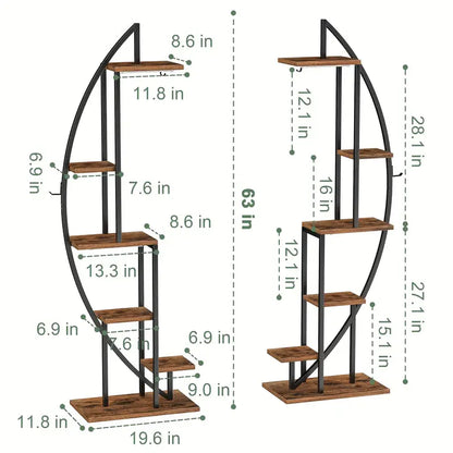 Indoor Plant Stands with Grow Lights, 6-tier Indoor Display Stands