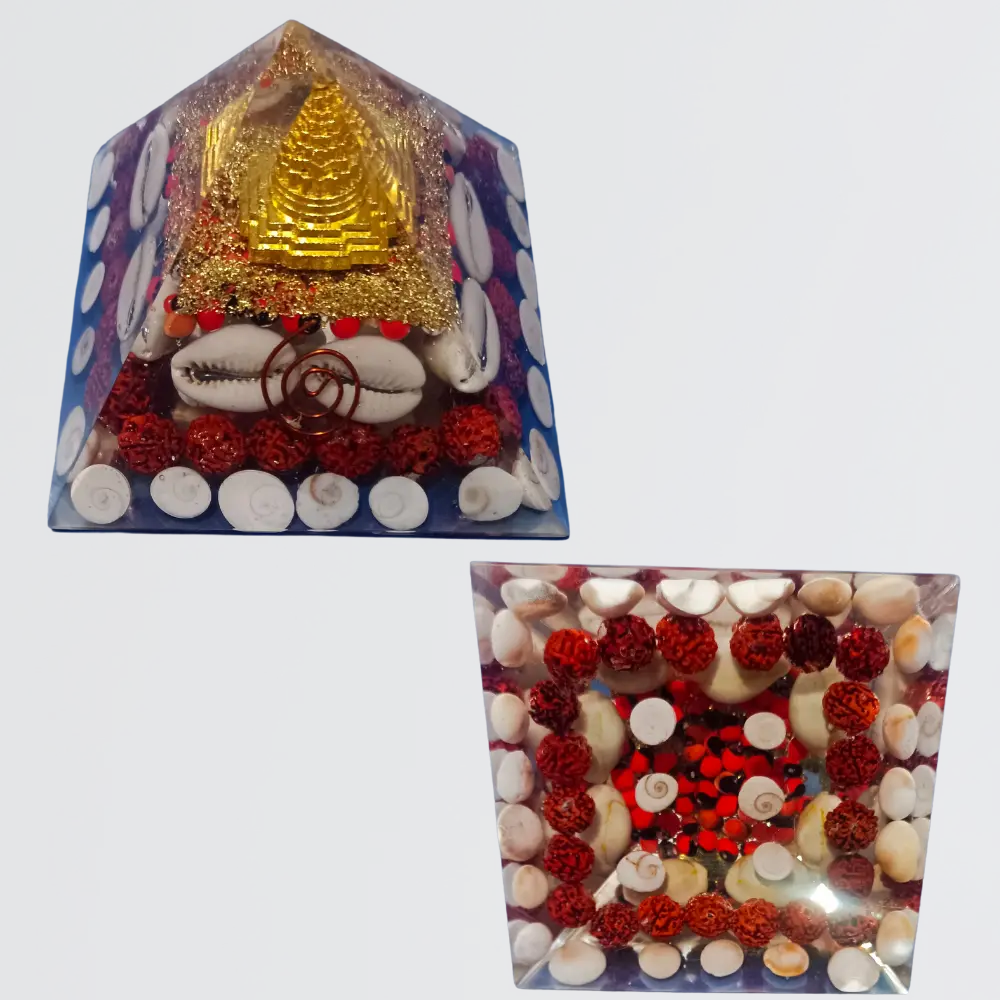 Wealth Attract Golden Laxmi Pyramid
