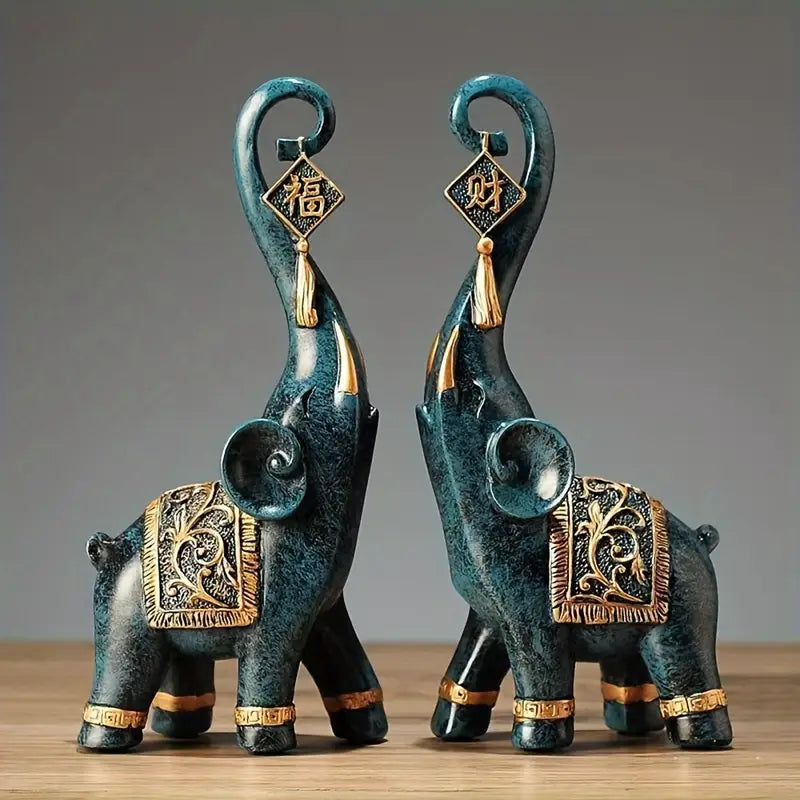 Elephant Resin Decoration TV Cabinet Wine Cabinet Creative Decoration