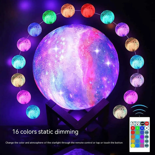 Galaxy Moon Lamp