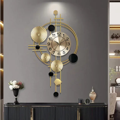 Metal Wall Clock Decorative 3D