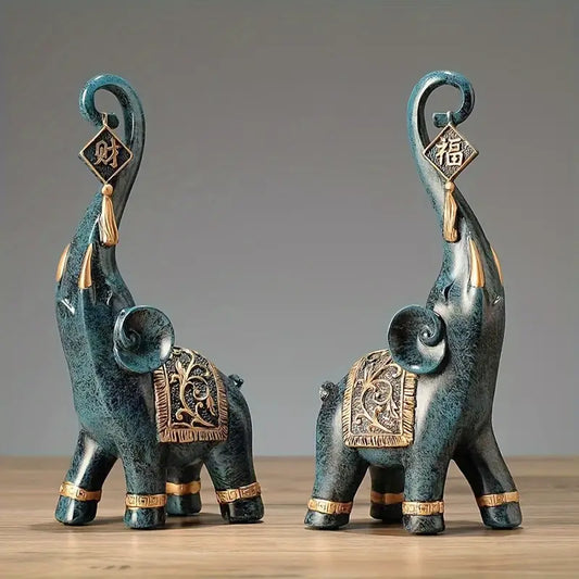Elephant Resin Decoration TV Cabinet Wine Cabinet Creative Decoration