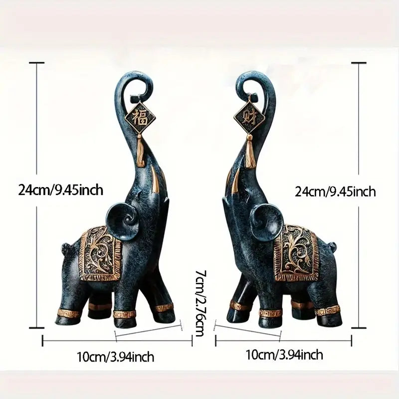 Elephant Resin Decoration TV Cabinet Wine Cabinet Creative Decoration
