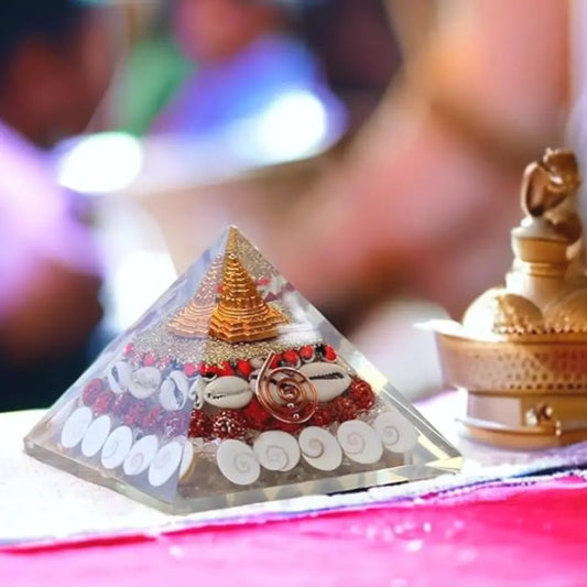 Wealth Attract Golden Laxmi Pyramid