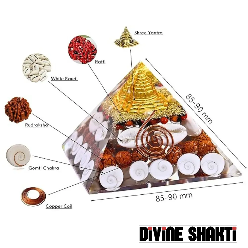 Wealth Attract Golden Laxmi Pyramid