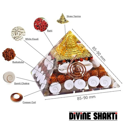 Wealth Attract Golden Laxmi Pyramid